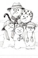 Family Snowman